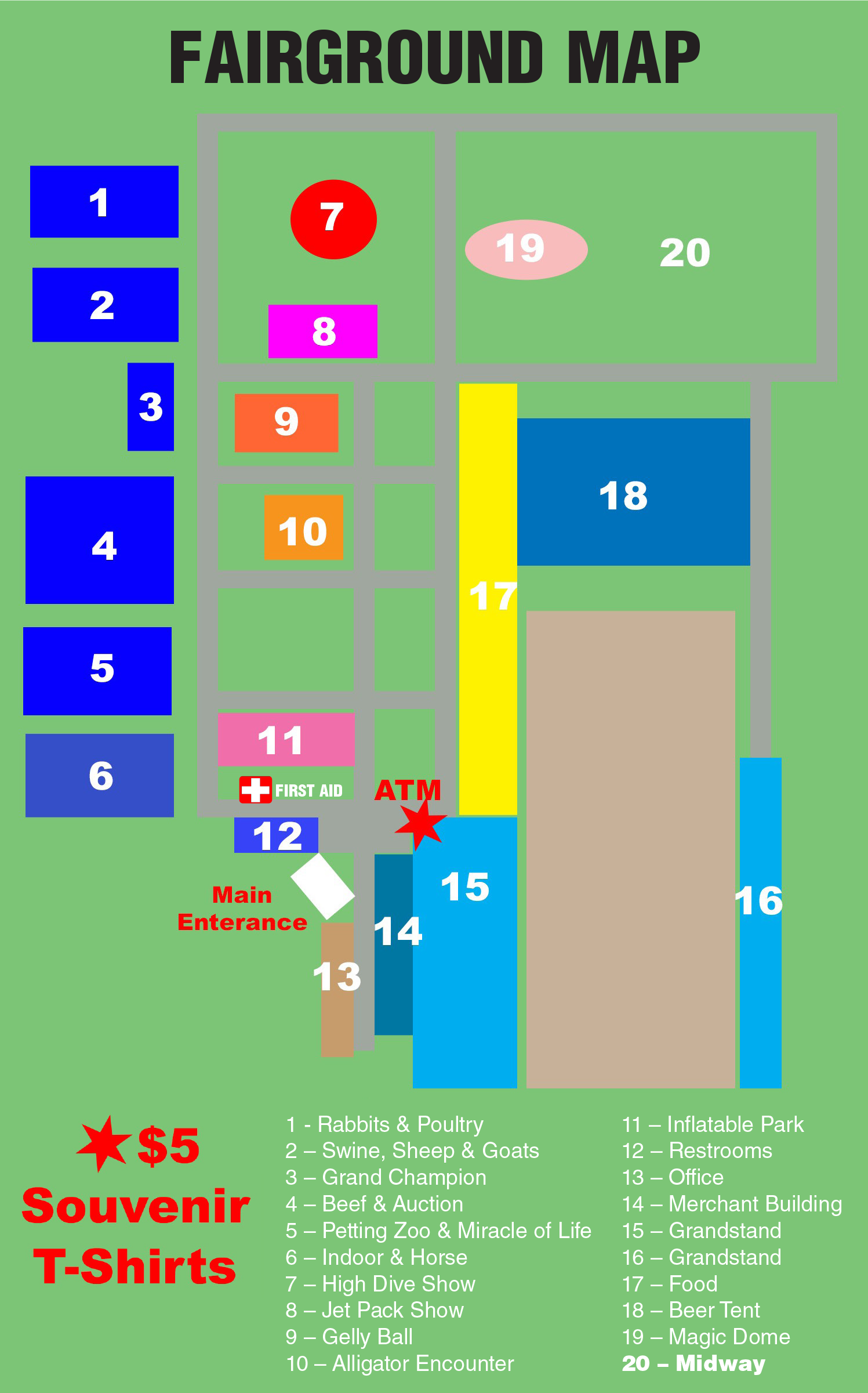 Eastern Michigan State Fair Grounds Map